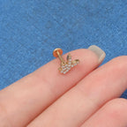 Pavé Bunny F136 Titanium flat-back jewelry image 06