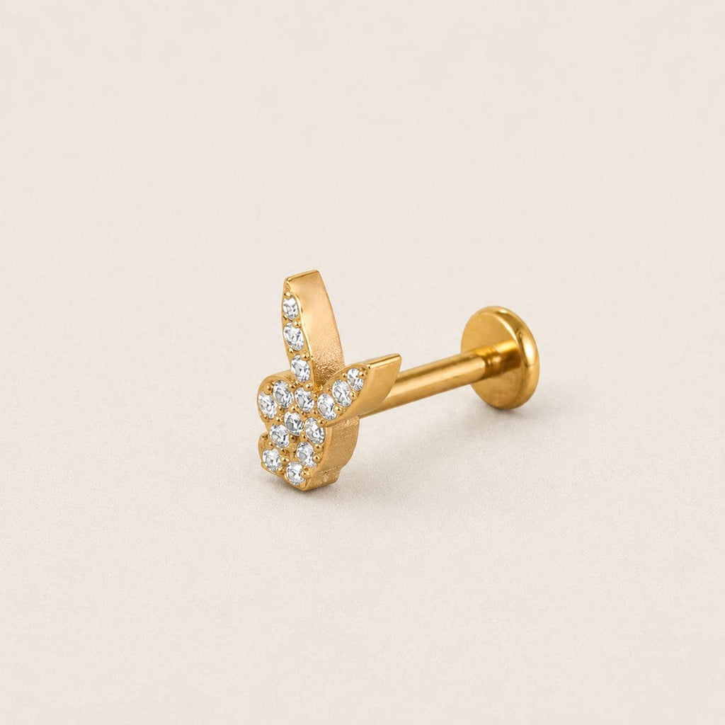 Pavé Bunny F136 Titanium flat-back jewelry image 08