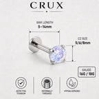 Starburst Crystal F136 Titanium flat-back jewelry image 17