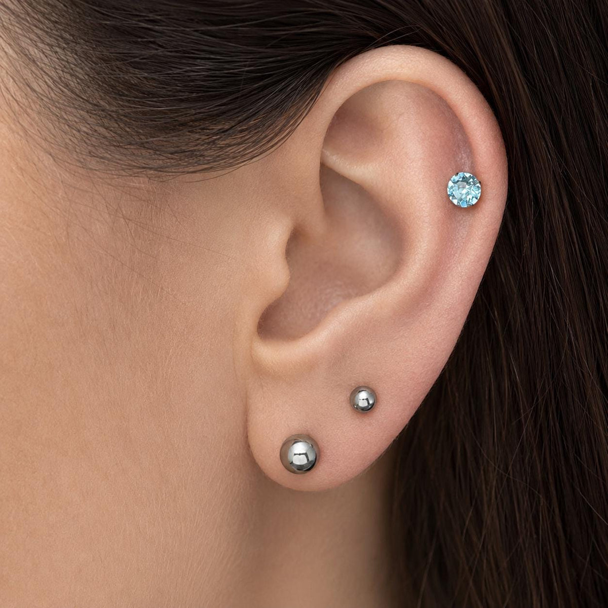 Ball & Spike F136 Titanium flat-back jewelry image 07