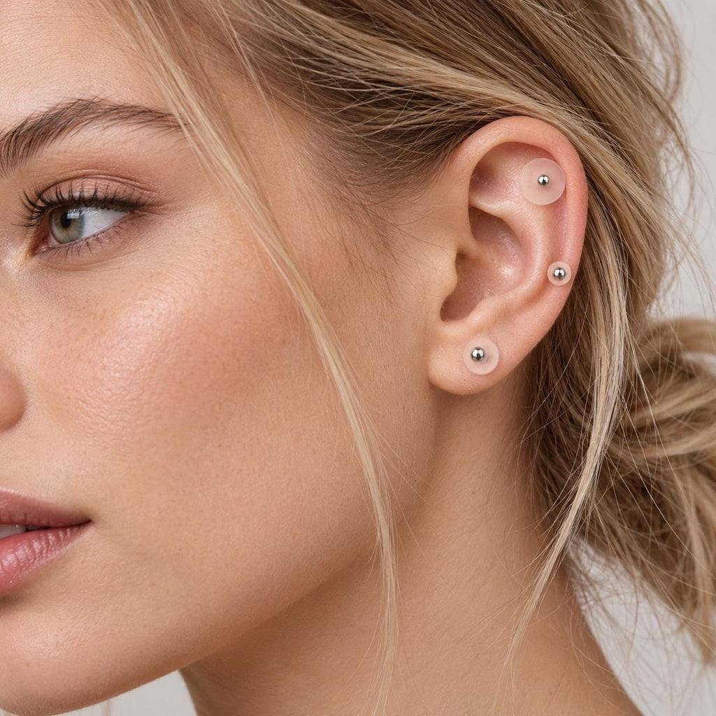 Clear Silicone Piercing Protection Disc detail 2