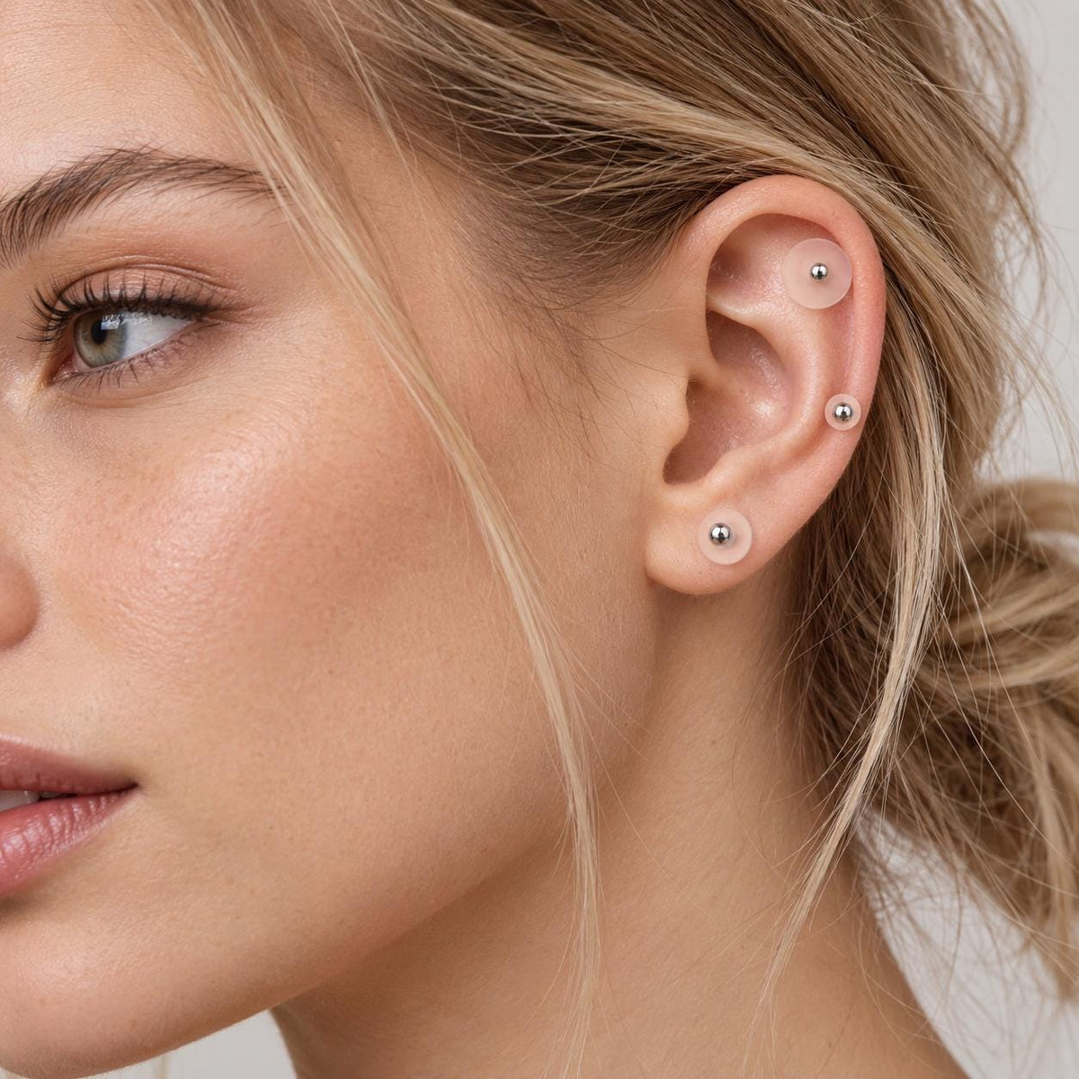 Clear Silicone Piercing Protection Disc detail 2