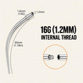 Titanium Curved Piercing Insertion Taper detail 8