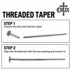 Titanium Straight Piercing Insertion Taper detail 18