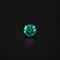 Vivid Emerald Green Moissanite Flat Back Stud - product image 7