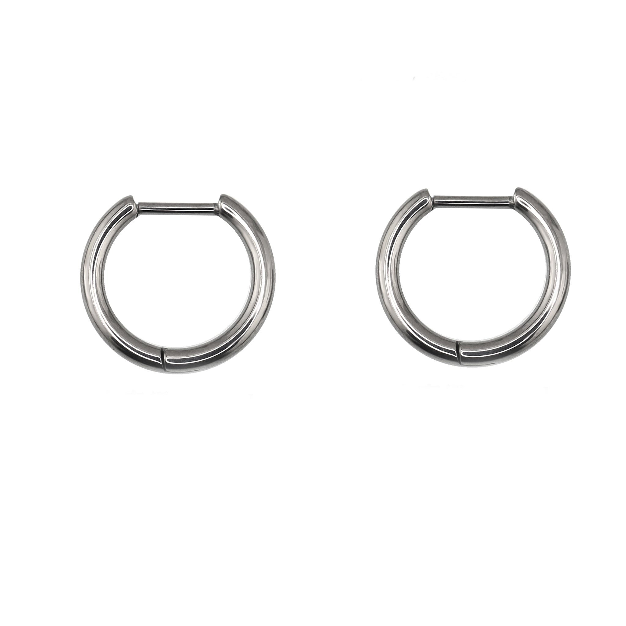 ASTM F136 Titanium Clicker Hoops - ASTM F136 Titanium Clicker Hoops - Set / 8mm by CRUXJEWELRY