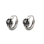 Gothic White CZ Stainless steel Earrings - Gothic White CZ Stainless steel Earrings - Set by CRUXJEWELRY