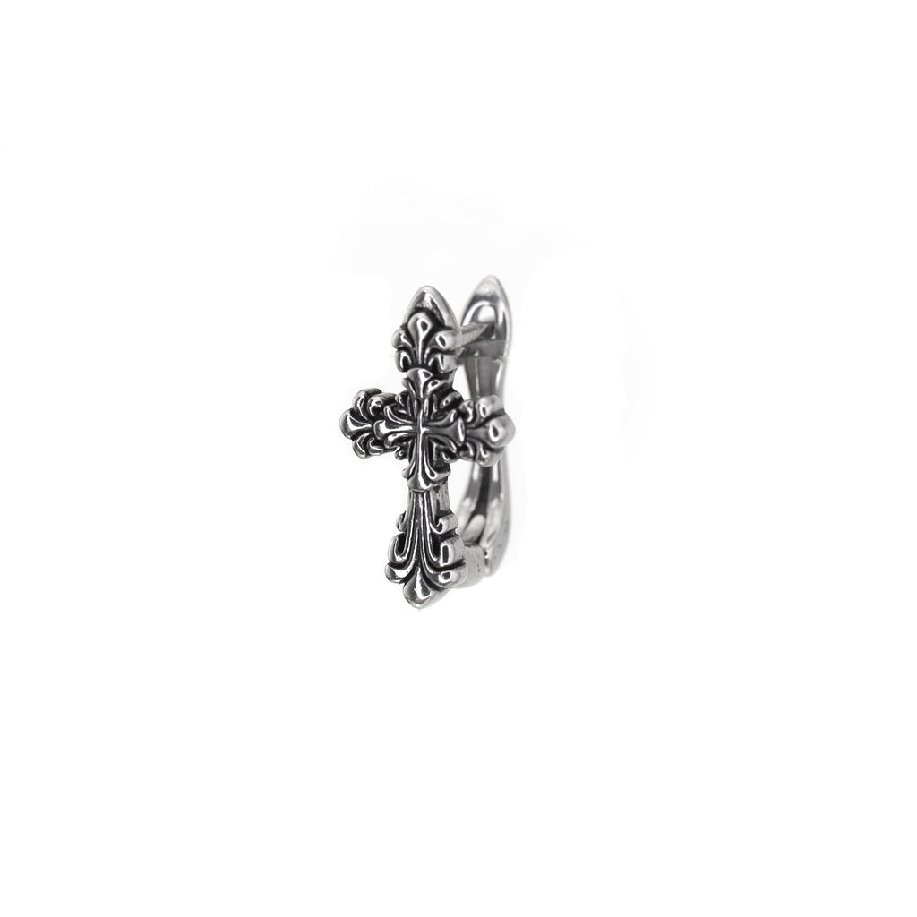 Gothic Cross Stainless Steel Ear Stud - Gothic Cross Stainless Steel Ear Stud - Single by CRUXJEWELRY